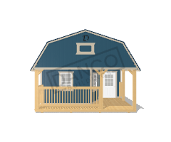 Wraparound Porch Lofted Barn Cabin 16x28 - Image 6