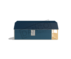 Wraparound Porch Lofted Barn Cabin 16x28 - Image 4
