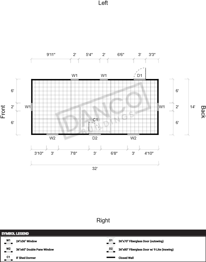 Dormer Shed 14x32 - Image 2