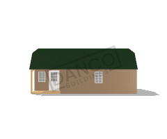 Corner Porch Lofted Barn Cabin 16x28 - Image 3
