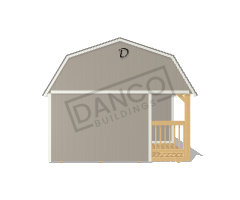Corner Porch Lofted Barn Cabin 14x36 - Image 6