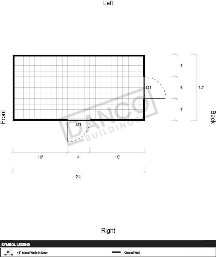 Extra Economy Metal Utility 12x24 - Image 2
