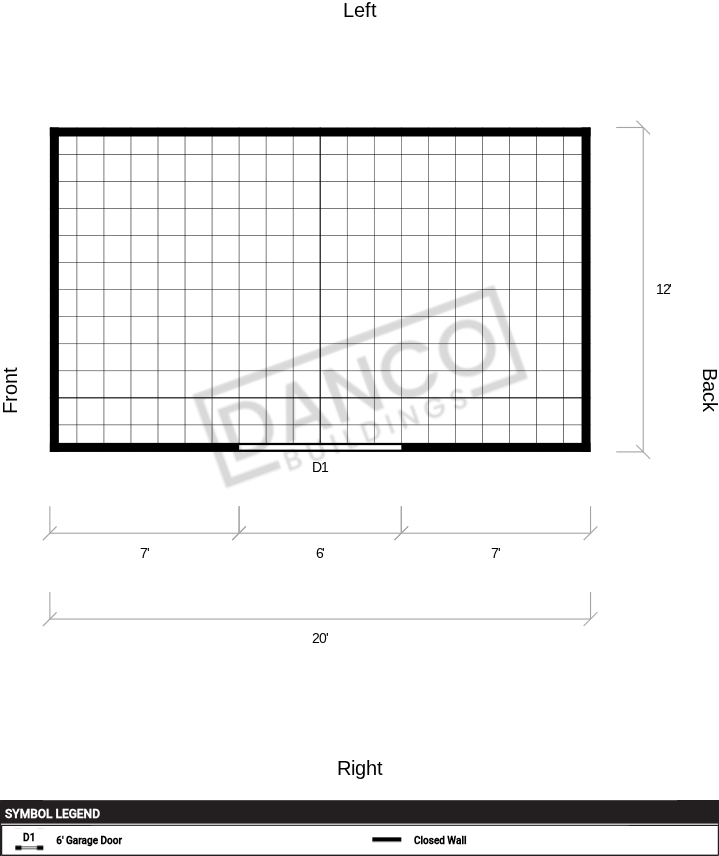 Extra Economy Metal Utility 12x20 - Image 2