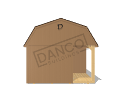 Corner Porch Lofted Barn Cabin 12x32 - Image 6