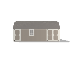 Economy Wood Lofted Barn 12x24 - Image 2
