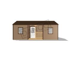 Center Side Porch Cabin 16x24 - Image 3