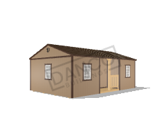 Center Side Porch Cabin 16x24