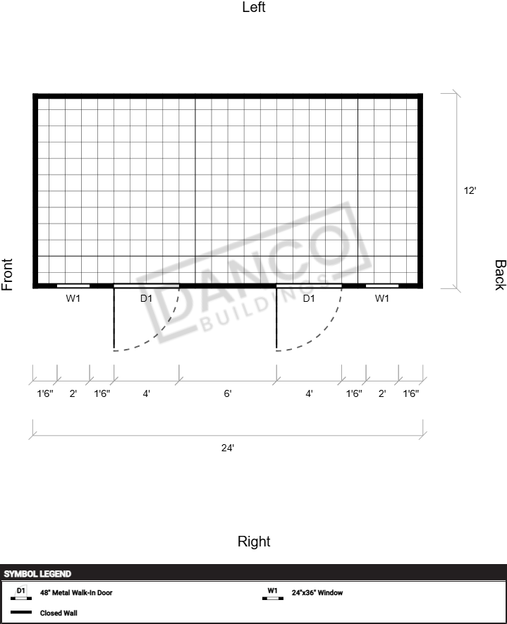 Extra Economy Metal Utility 12x24 - Image 2