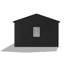 Center Side Porch Cabin 14x36 - Image 5