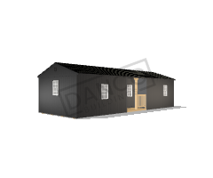 Center Side Porch Cabin 14x36