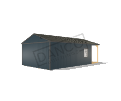Corner Porch Cabin 16x28