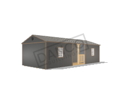 Center Side Porch Cabin 14x32