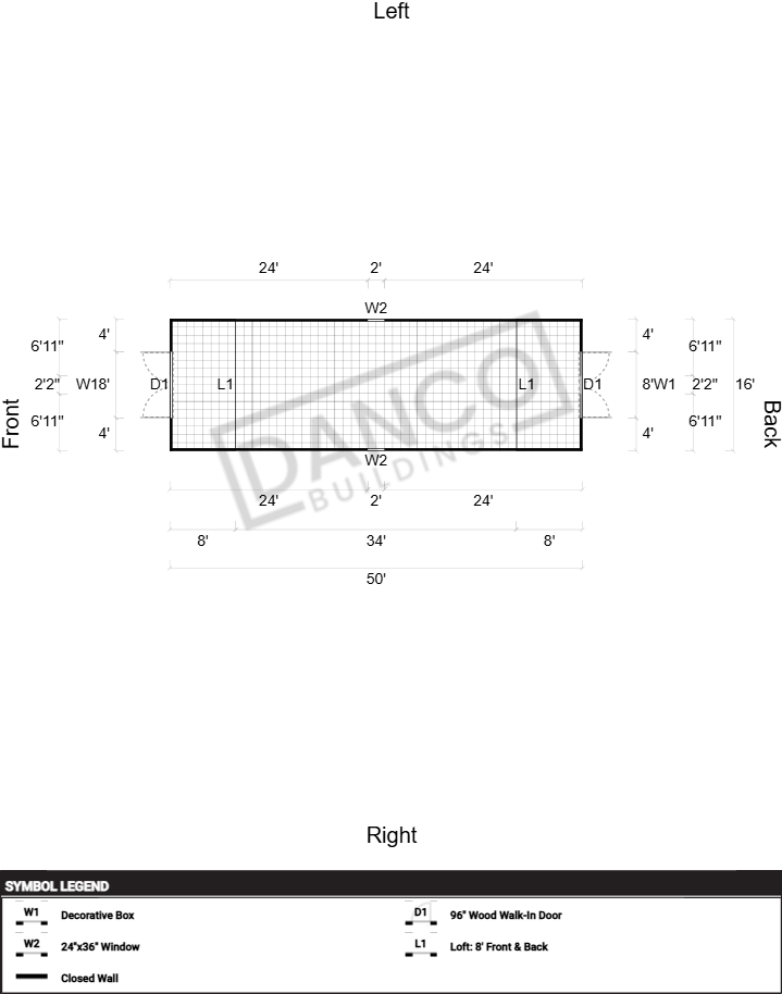 Lofted Barn 16x50 - Image 2