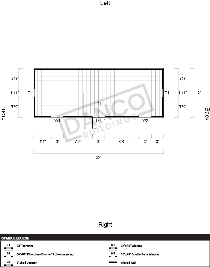 Dormer Shed 12x32 - Image 2