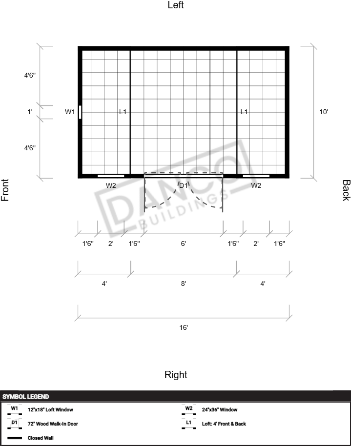 Side Lofted Barn 10x16 - Image 2
