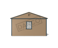 Center Side Porch Cabin 16x28 - Image 6