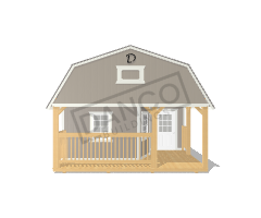 Wraparound Porch Lofted Barn Cabin 16x32 - Image 6