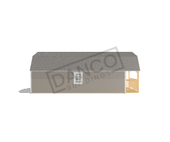 Wraparound Porch Lofted Barn Cabin 16x32 - Image 4