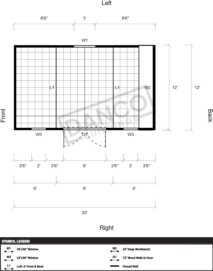 Side Lofted Barn 12x20 - Image 2