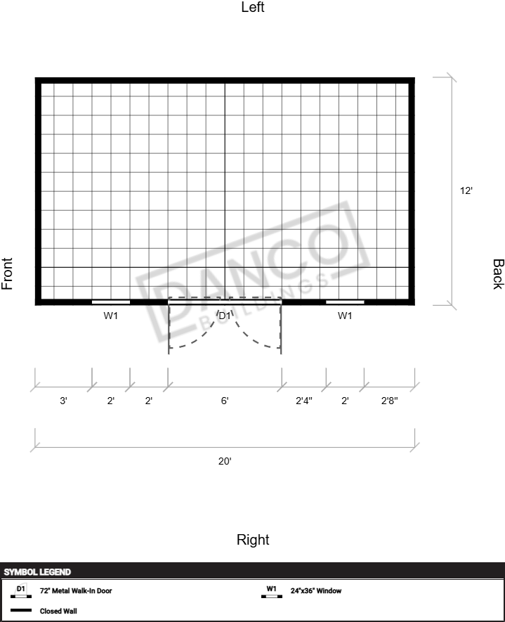 Extra Economy Metal Utility 12x20 - Image 2