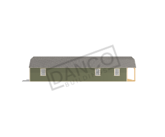 Lofted Barn Cabin 14x50 - Image 4
