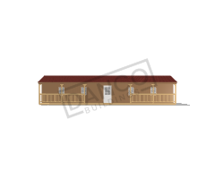 Side Porch Cabin 16x50 - Image 3