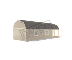 Corner Porch Lofted Barn Cabin 14x36