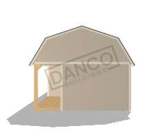 Corner Porch Lofted Barn Cabin 14x36 - Image 5