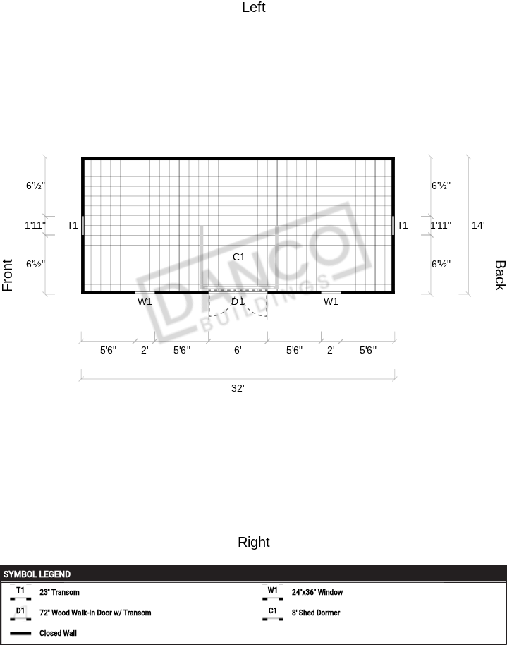 Dormer Shed 14x32 - Image 2