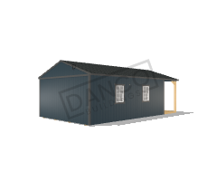 Corner Porch Cabin 16x28