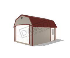 Lofted Barn Garage 12x16