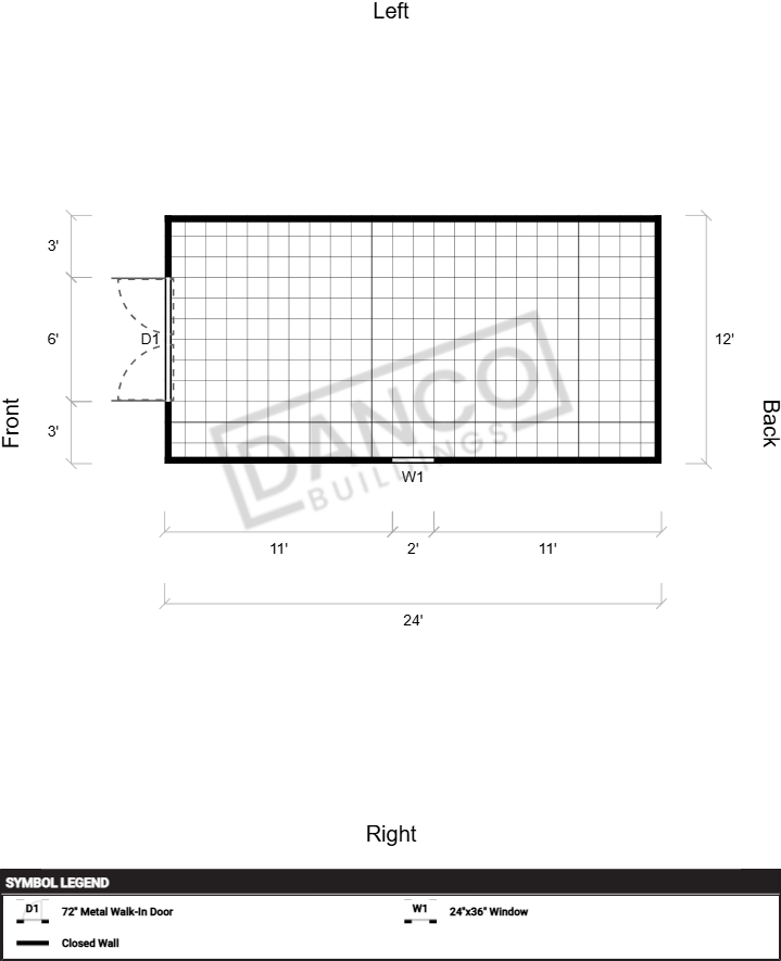 Extra Economy Metal Utility 12x24 - Image 2
