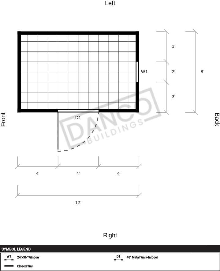 Extra Economy Metal Utility 8x12 - Image 2