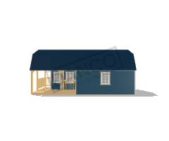 Wraparound Porch Lofted Barn Cabin 16x28 - Image 3