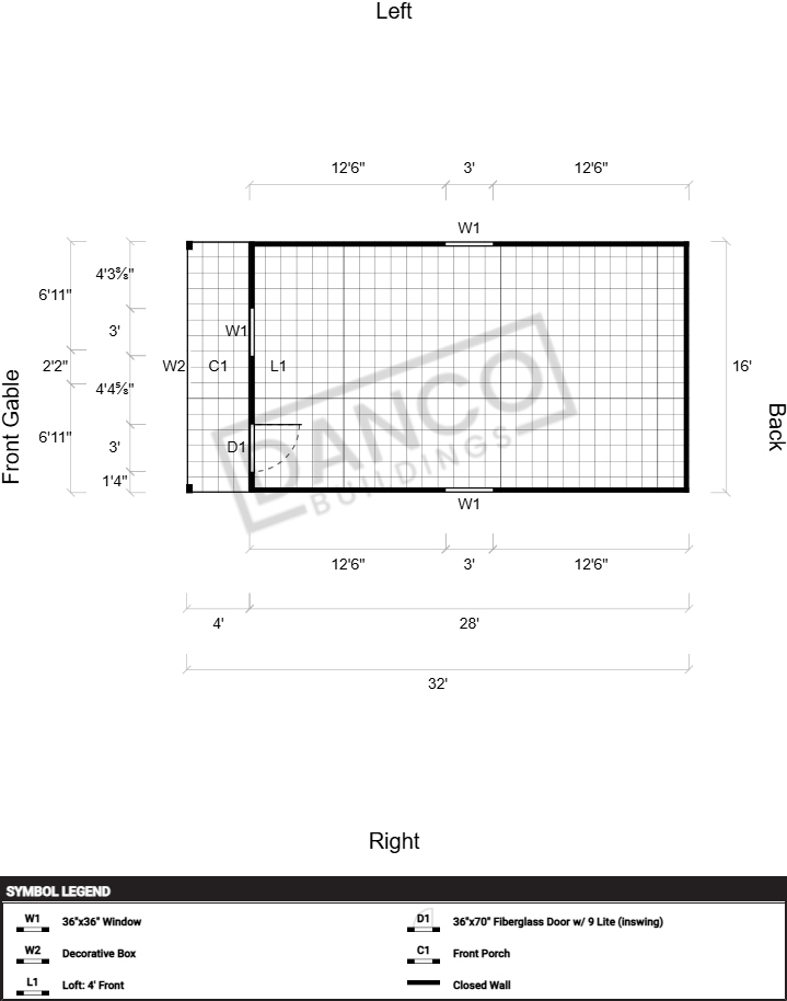 Lofted Barn Cabin 16x32 - Image 2