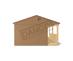 Side Porch Cabin 16x50 - Image 6