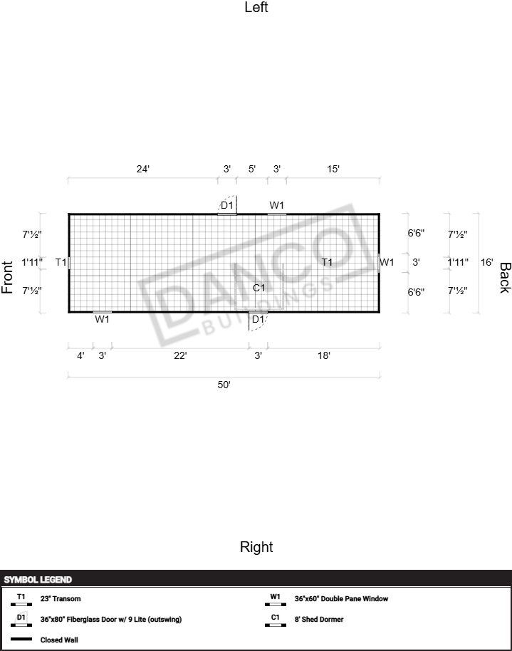 Dormer Shed 16x50 - Image 2
