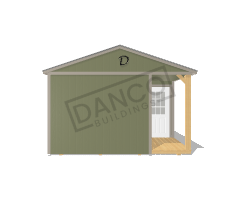Corner Porch Cabin 14x48 - Image 6