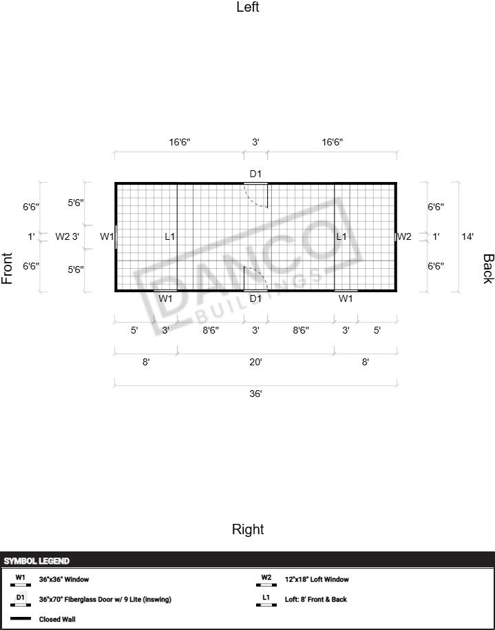 Side Lofted Barn 14x36 - Image 2