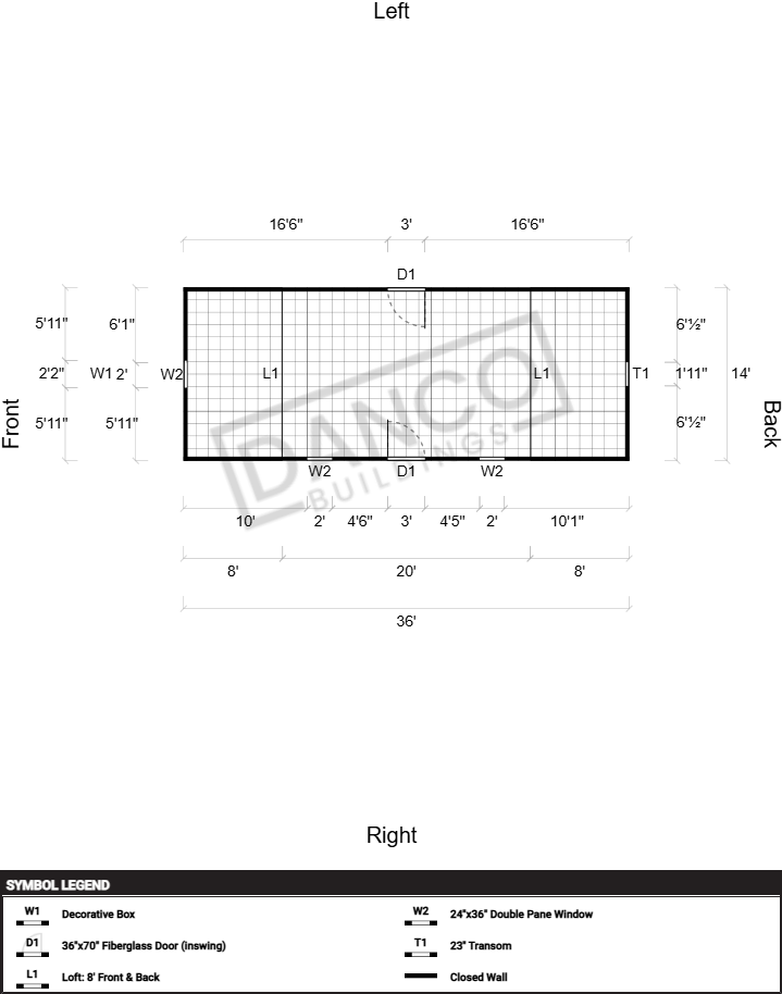 Lofted Barn 14x36 - Image 2