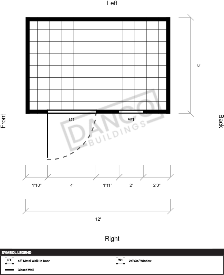 Extra Economy Metal Utility 8x12 - Image 2