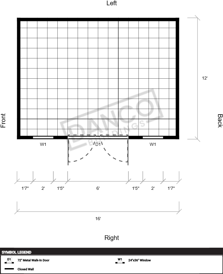 Extra Economy Metal Utility 12x16 - Image 2