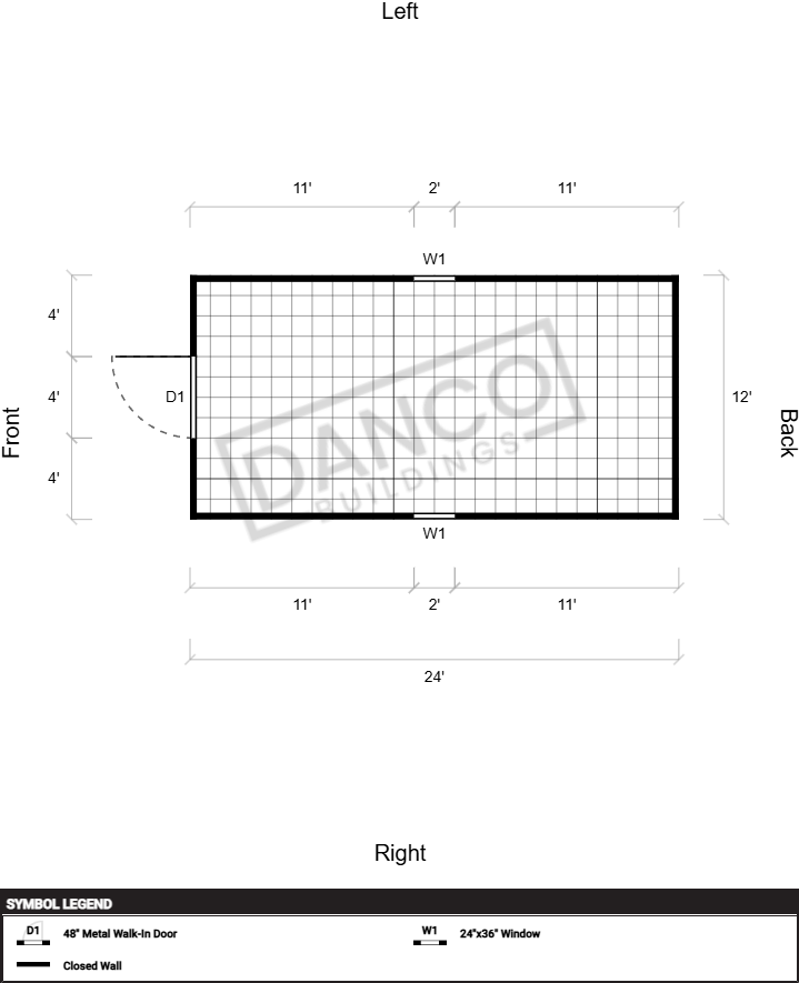 Extra Economy Metal Utility 12x24 - Image 2