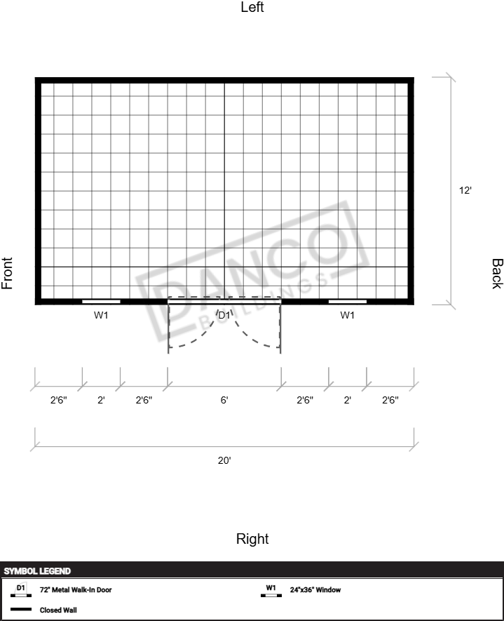 Extra Economy Metal Utility 12x20 - Image 2
