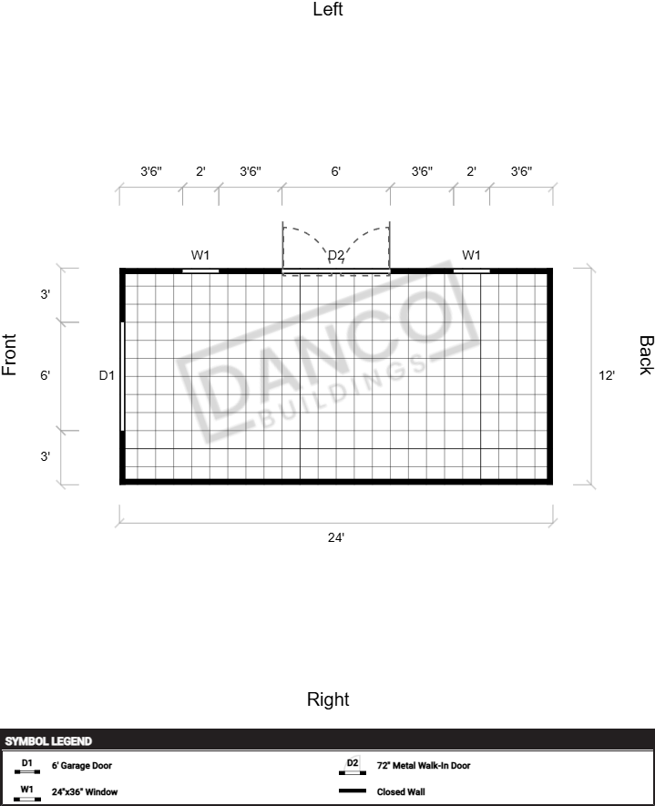 Extra Economy Metal Utility 12x24 - Image 2