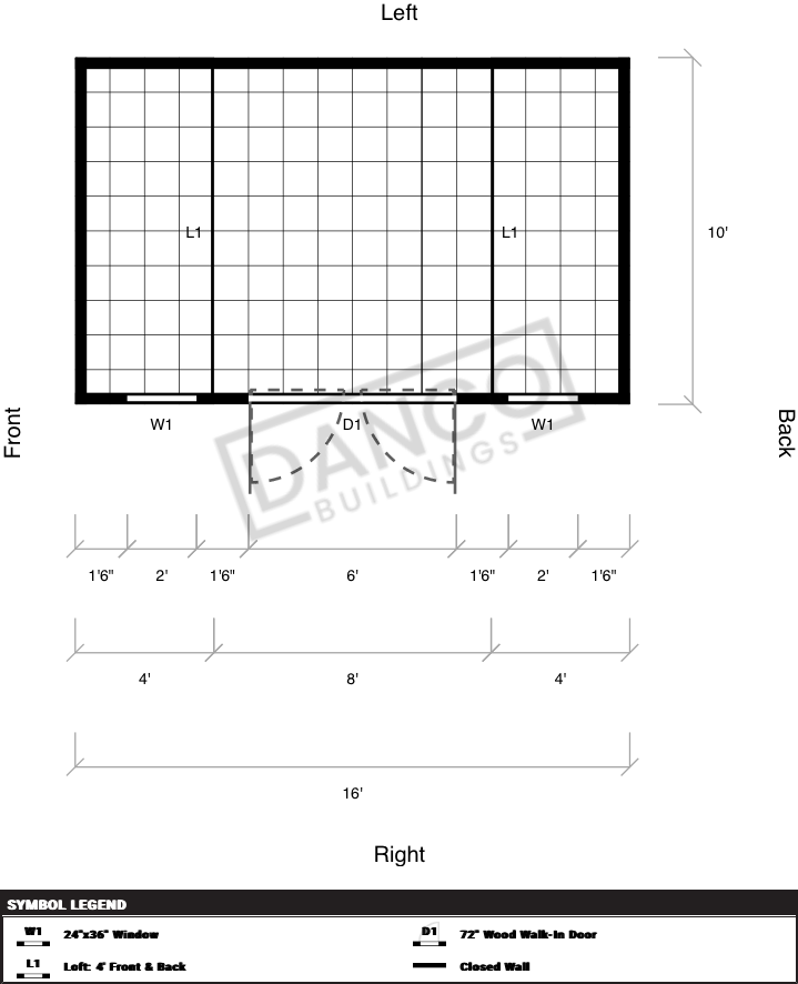 Side Lofted Barn 10x16 - Image 2