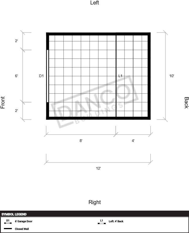 Extra Economy Lofted Barn 10x12 - Image 2