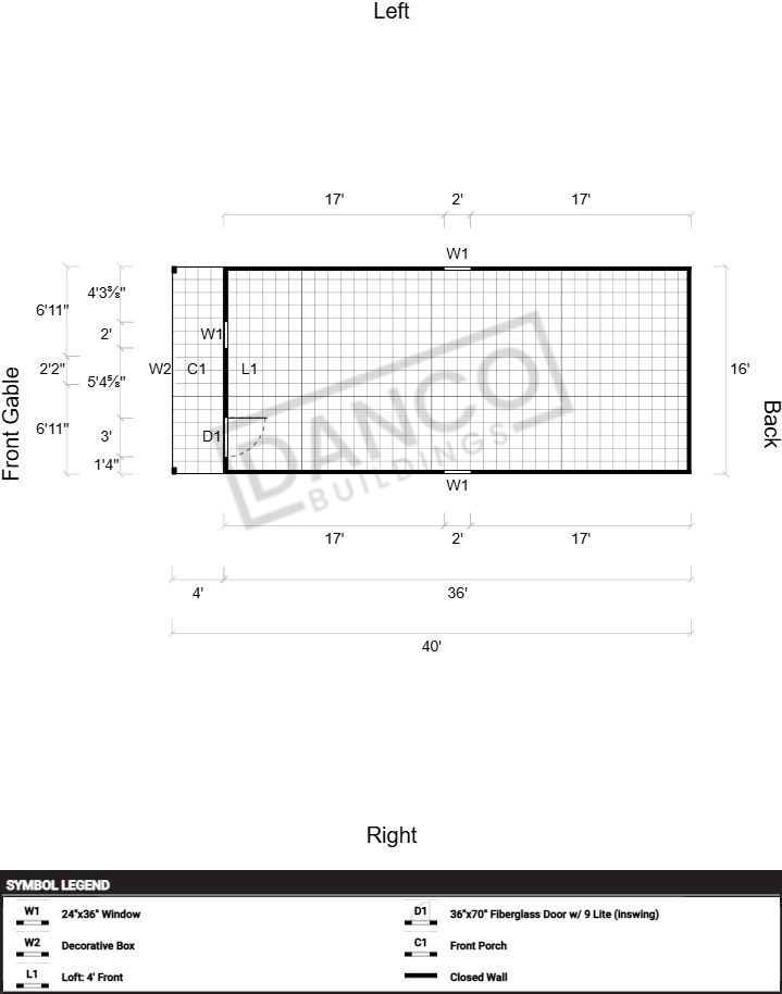 Lofted Barn Cabin 16x40 - Image 2