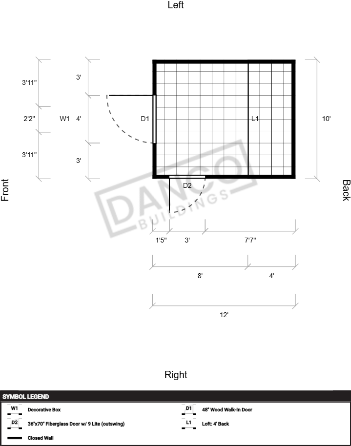 Lofted Barn 10x12 - Image 2