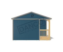 Corner Porch Cabin 14x32 - Image 6